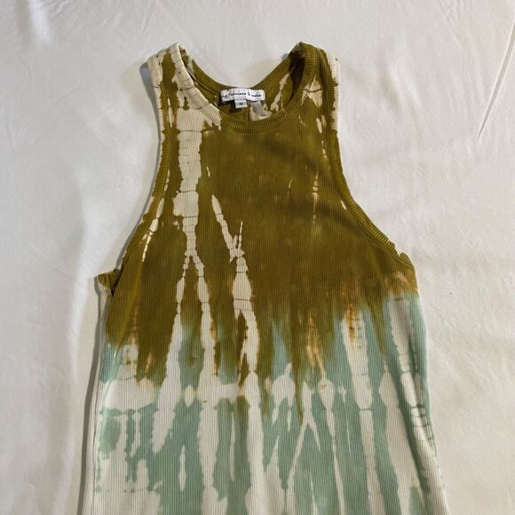 Young Fabulous Broke Tie-Dye Ribbed Midi Tank Dress Size Small Coastal Vibes - Picture 9 of 13